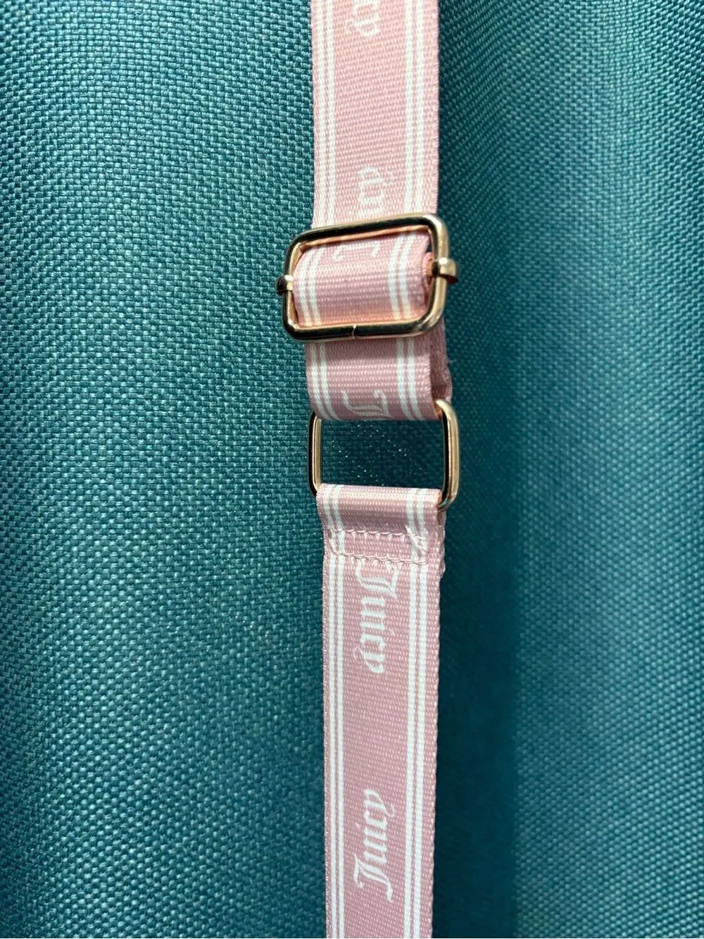 Juicy Couture Pink & Clear Crossbody Tote with Logo Accent